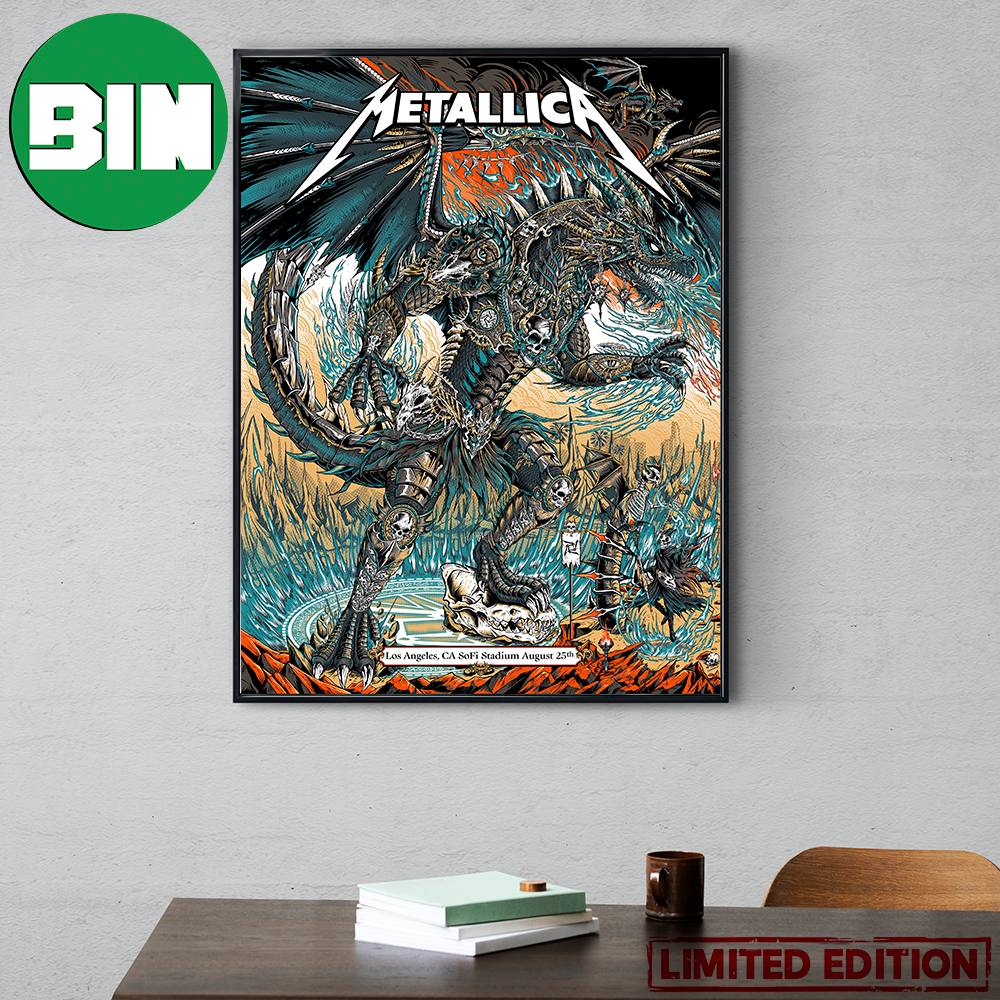 Tonight In M72 Los Angeles SoFi Stadium Metallica World Tour No Repeat Weekend August 25 2023 Poster Canvas Tonight In M72 Los Angeles SoFi Stadium Metallica World Tour No Repeat Weekend August 25 2023 Poster Canvas