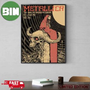Tonight In M72 St Louis Met On Tour M72STL World Tour Metallica With Pantera At The Dome At America’s Center 3rd November 2023 Poster Canvas