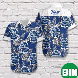 Tropical Pabst Blue Ribbon Beer Trending Summer Hawaiian Shirt