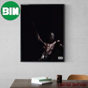 UTOPIA Main Album Cover On Travis Scott Website Poster Canvas