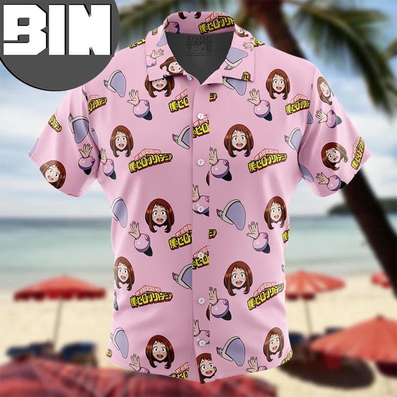 Uraraka Ochako My Hero Academia Anime Hawaiian Shirt Uraraka Ochako My Hero Academia Anime Hawaiian Shirt