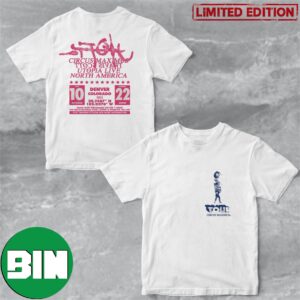Utopia Is In Denver Tee Available Now Travis Scott Live North America 10 October Tour 2023 Colorado Two Sides T-Shirt