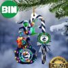 Utah Jazz NBA Custom Name Grinch Candy Cane Tree Decorations Christmas 2023 Ornament