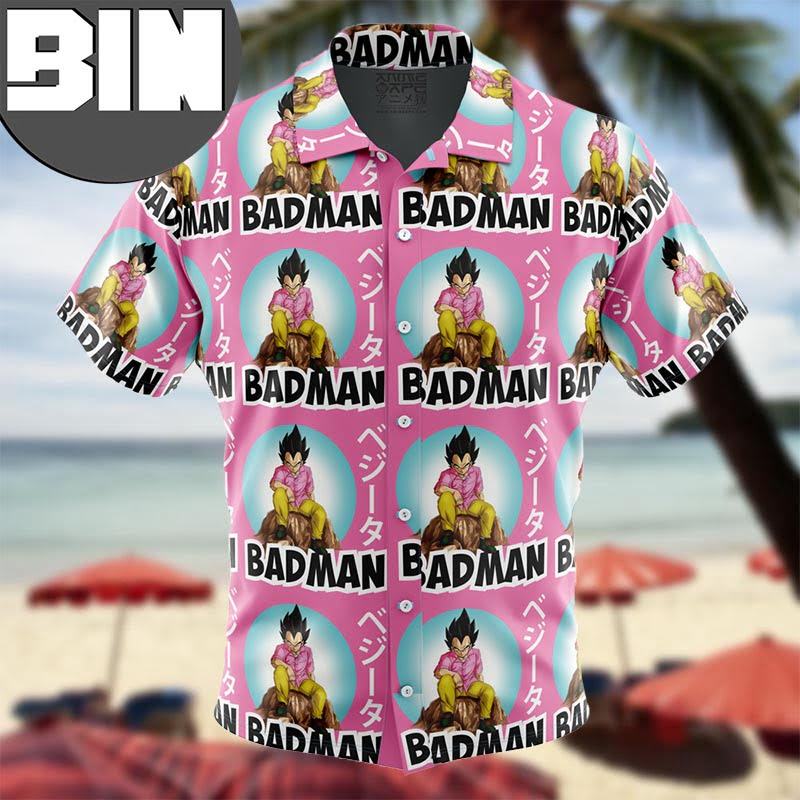 Vegeta Badman Dragon Ball Z Anime Hawaiian Shirt Vegeta Badman Dragon Ball Z Anime Hawaiian Shirt