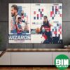 Official Washington Wizards 2026-27 Preseason NBA Schedule For January To April Home Decor Poster Canvas