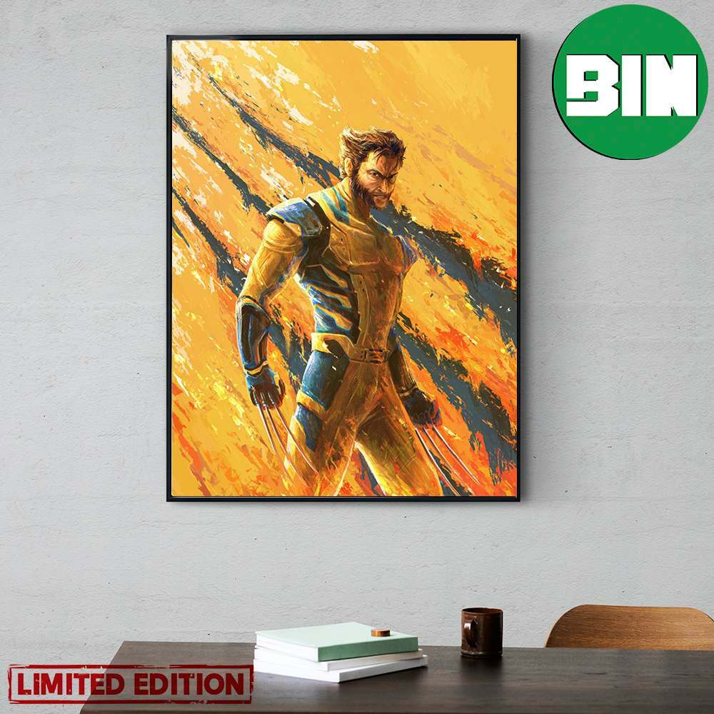 Wolverine Deadpool 3 Wolverine with Yellow Suit Poster Canvas Wolverine Deadpool 3 Wolverine with Yellow Suit Poster Canvas