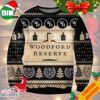 Woodford Reserve Bourbon Snowflake Pine Tree Pattern Ugly Christmas Sweater Woodford Reserve Bourbon Snowflake Pine Tree Pattern Ugly Christmas Sweater