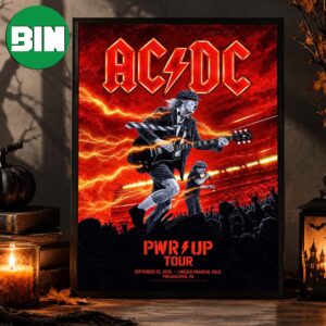 ACDC PWR Up Philadelphia PA Event Poster At Lincoln Financial Field In Philadelphia PA On September 29 2026 Home Decor Poster Canvas