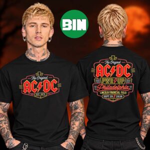 ACDC PWR Up Philadelphia PA Event Tee At Lincoln Financial Field In Philadelphia PA On September 29 2026 Two Sided Unisex T Shirt