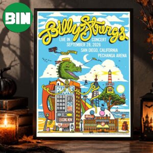 Billy Strings San Diego CA Event Poster At Pechanga Arena In San Diego CA On September 28 2026 Home Decor Poster Canvas