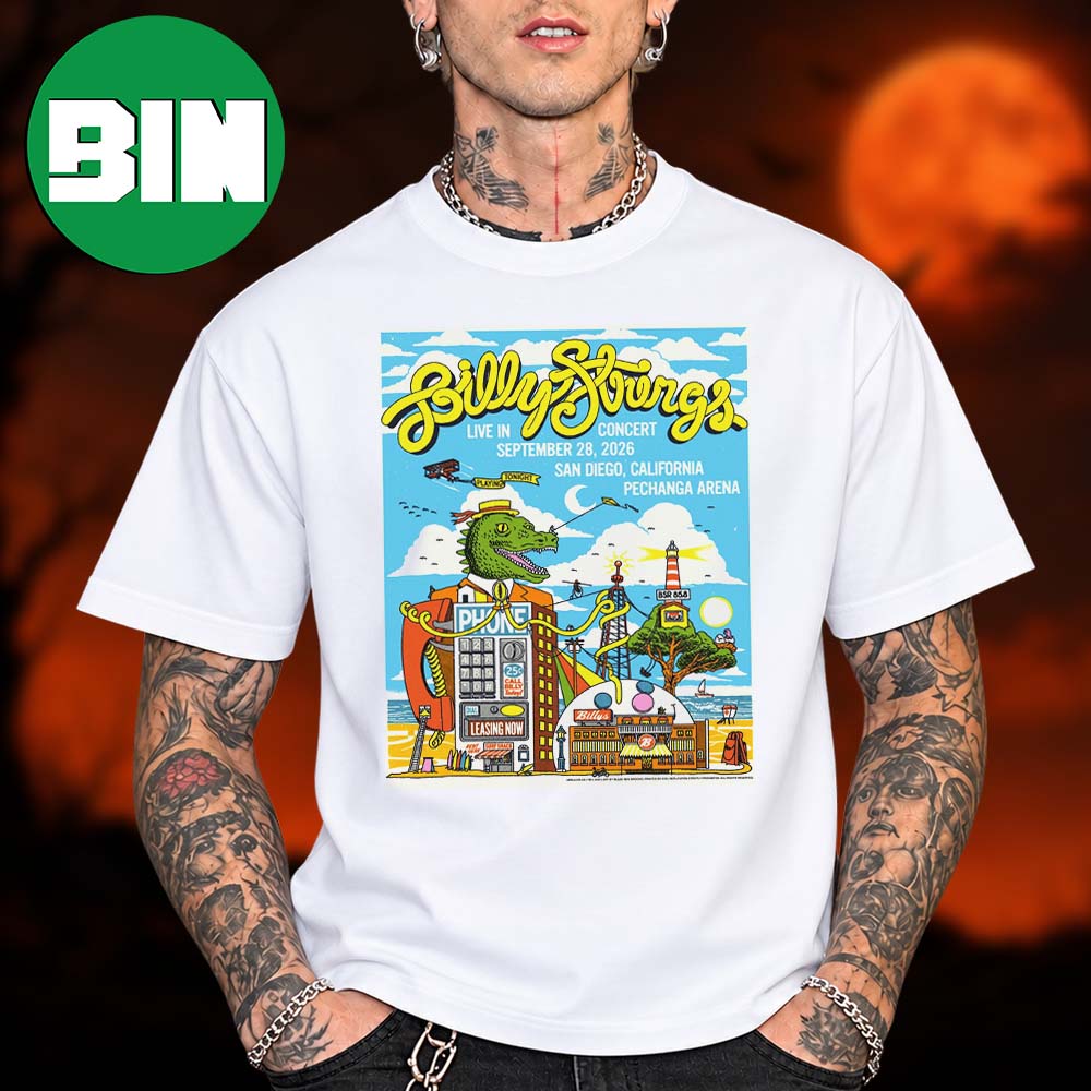 Billy Strings San Diego CA Event Tee At Pechanga Arena In San Diego CA On September 28 2026 Unisex T Shirt Billy Strings San Diego CA Event Tee At Pechanga Arena In San Diego CA On September 28 2026 Unisex T Shirt