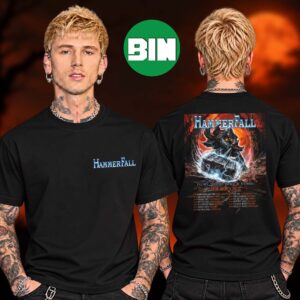 Hammerfall Latin America Tour Dates 2027 Glory To The Brave And Hymns Two Sided Unisex T Shirt