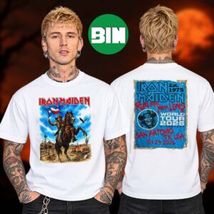 Iron Maiden San Antonio TX USA Event Tee World Tour Alamodome 2026 In San Antonio TX On September 29 2026 Two Sided Unisex T Shirt