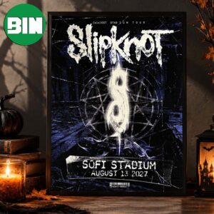Slipknot Inglewood Ca Event Poster At Sofi Stadium In Inglewood Ca On August 13 2027 Home Decor Poster Canvas