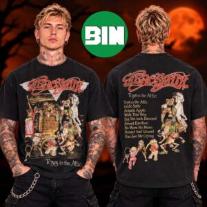 Aerosmith Executive Merch Collection Toys In The Attic Two Sided Unisex T Shirt