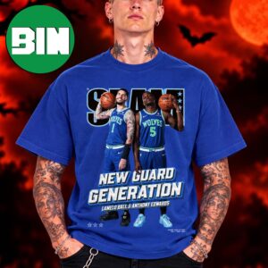 Anthony Edwards And LaMelo Ball Cover Wolves Slam Collection New Guard Genneration 2027 NBA Season Unisex T Shirt