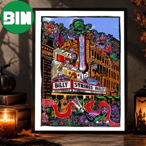 Billy Strings Chattanooga TN Event Poster At Tivoli Theatre In Chattanooga TN On October 20 21 2026 Home Decor Poster Canvas