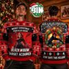 Black Window Marvel Studios Avengers Christmas Day Gift For Fan Best Gift Ever Ugly Christmas Sweater