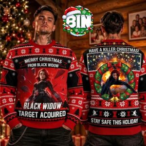 Black Window Marvel Studios Christmas Day Gift For Fan Marvel Best Gift Ever Ugly Christmas Sweater