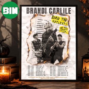 Brandi Carlile Burn The Setlist The All Request Tour Dates 2026 Home Decor Poster Canvas