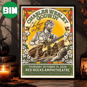 Charles Wesley Godwin Red Rocks Amphitheatre On October 15 2026 Home Decor Poster Canvas