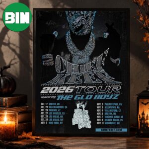 Chief Keef World Tour Dates 2026 Featuring The Glo Boyz Home Decor Poster Canvas