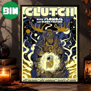 Clutch New Orleans Event Poster At House Of Blue In New Orleans On October 22 2026 Home Decor Poster Canvas