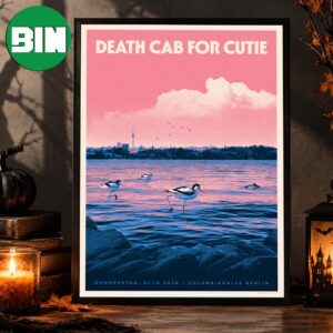 Death Cab For Cutie Berlin Event Poster At Columbiahalle In Berlin Donnerstag On October 1 st 2026 Home Decor Poster Canvas