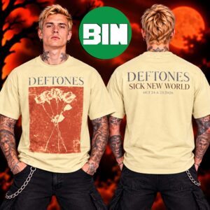Deftones Merch Collection Sick New World Flower 2026 Two Sided Unisex T Shirt