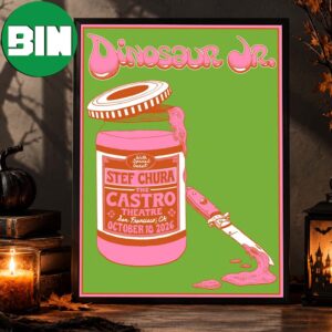 Dinosaur Jr San Francisco CA Event Poster At The Castro Theatre In San Francisco CA On October 18 2026 Home Decor Poster Canvas