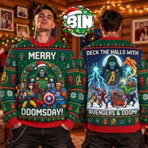 Doomsday X Avenger Full Team Merry Xmas Best Gift For Fan Ugly Christmas Sweater