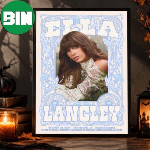 Ella Langley Des Moines LA Event Poster At Casey’s Center In Des Moines LA With Special Guest Hameron Marlowe And Cabriella Rose On October 29 2026 Home Decor Poster Canvas