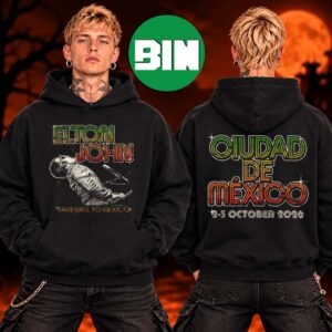 Elton John X Mercadorama Farwell Ciudad De Mexico On October 2 3 2026 Hoodie
