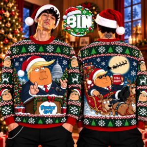 Family Guy Peter Trump Xmas Gift For Movie Fan Best Gift Ever 2026 Ugly Christmas Sweater