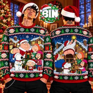 Family Guy Xmas Gift For Funny Families Best Gift For Friends 2026 Ugly Christmas Sweater