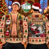 Funny Fishing Man Chest Fake Abs Holiday Merry Christmas Gift For Man Best Gift Ever 2026 Ugly Christmas Sweater