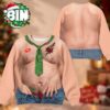 Funny Six Pack Chest Fake Abs Muscle Mery Christmas Gift Ideas For Man 2026 Ugly Christmas Sweater