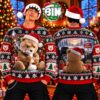 Funny Ted Bear Merry Christmas Gift For Movie Fan Best Gift Ideas For Friends Funny Holiday Party 2026 Ugly Christmas Sweater