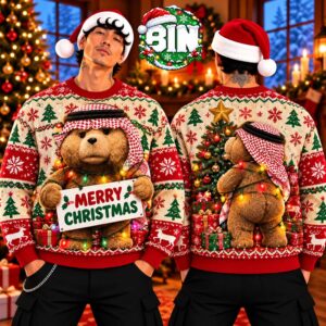 Funny Ted Movie Merry Christmas Gift Ideas For Families 2026 Ugly Christmas Sweater