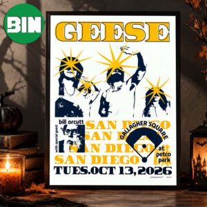 Geese San Diego Event Poster Gallagher Square At Petco Park In San Diego On October 13 2026 Home Decor Poster Canvas