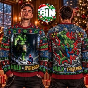 Hulk x Spider Man Marvel Studios 2026 Best Gift For Fan Christmas Day Ugly Christmas Sweater