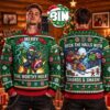 Hulk x Superman Marvel And  DC Studios Best Gift For Fan Christmas Day Best Gift Ugly Christmas Sweater