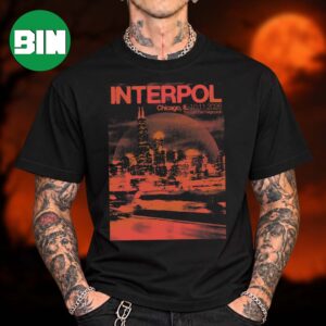 Interpol Chicago IL Event Tee At The Salt Shed Fairgrounds In Chicago IL On October 11 2026 Unisex T Shirt