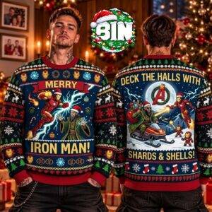 Iron Man X Mandarin Marvel Studios  Merry Xmas Best Gift For Fan Ugly Christmas Sweater