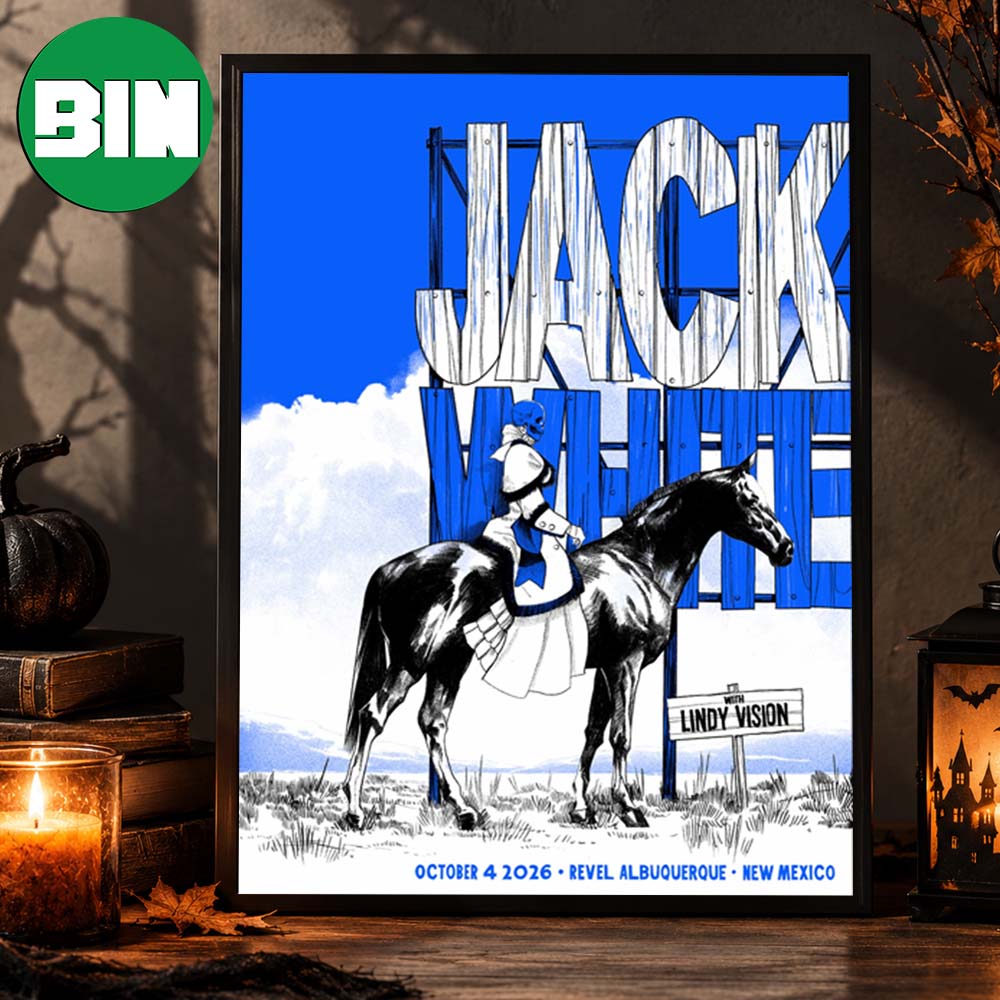 Jack White New Mexico Event Poster At Revel Albuquerque In New Mexico With Lindy Vision On October 4 2026 Home Decor Poster Canvas Jack White New Mexico Event Poster At Revel Albuquerque In New Mexico With Lindy Vision On October 4 2026 Home Decor Poster Canvas