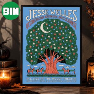Jesse Welles Austin City Limits Event Poster ACL Live At The Moody Theater In Austin City Limits On October 8 2026 Home Decor Poster Canvas