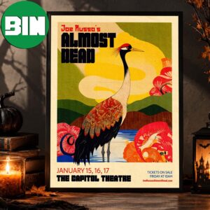 Joe Russo’s Almost Dead Port Chester NY Event Poster At The Capital Theatre In Chester NY On January 15 16 17 2027 Home Decor Poster Canvas