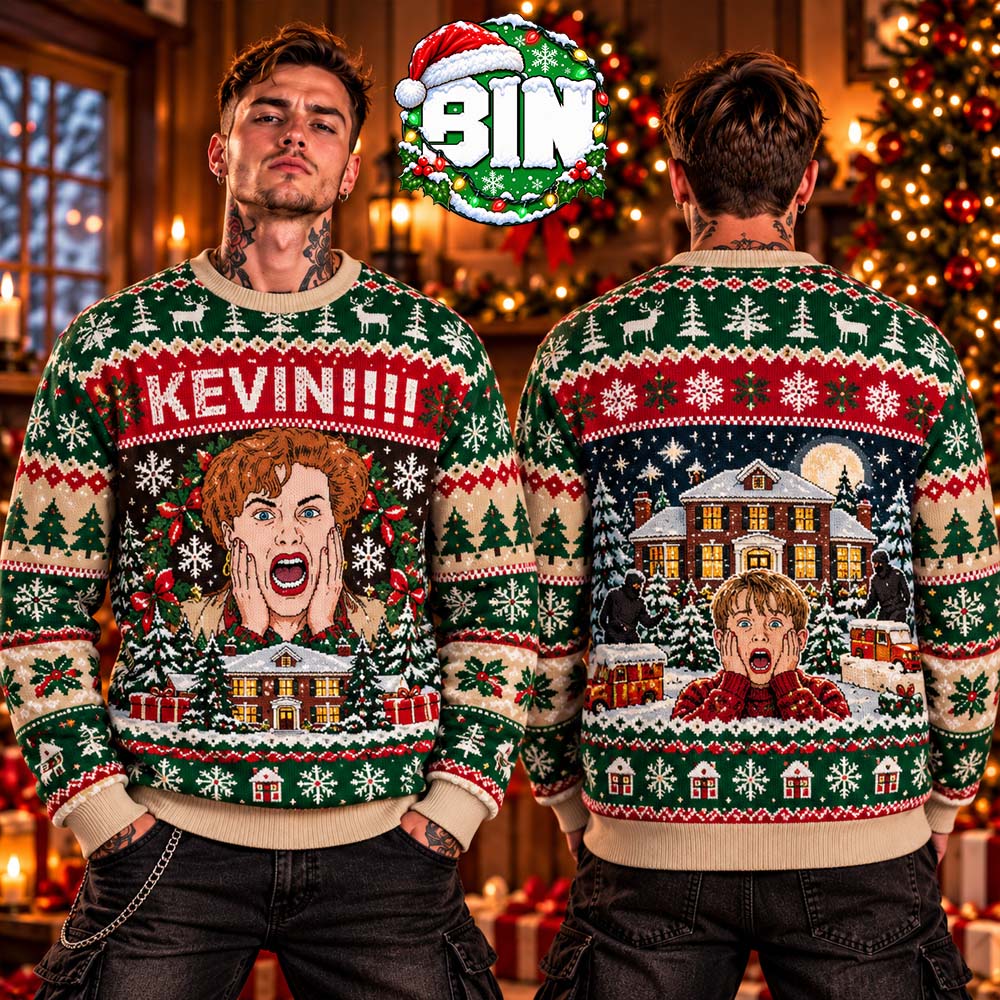 Kevin!! Home Alone Best Sweater For Families 2027 Ugly Christmas Sweater Kevin!! Home Alone Best Sweater For Families 2027 Ugly Christmas Sweater