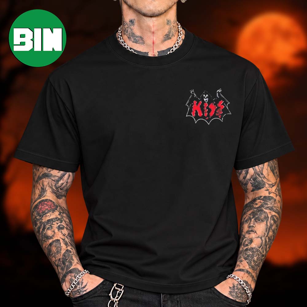 Kiss Merch Collection Halloween Bat Wing Chest Unisex T Shirt Kiss Merch Collection Halloween Bat Wing Chest Unisex T Shirt