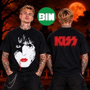 Kiss Merch Collection Halloween Bloody Starchild Two Sided Unisex T Shirt